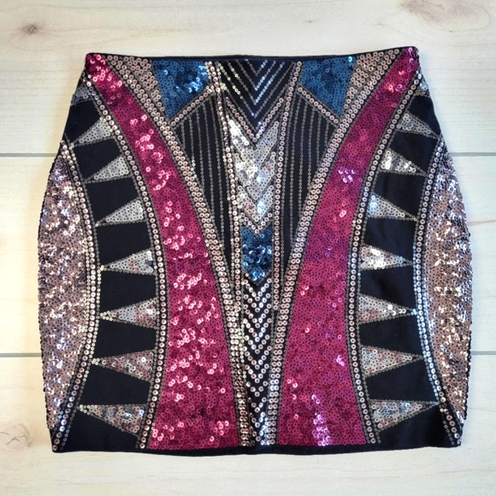 NWT Express Sequined Mini Skirt